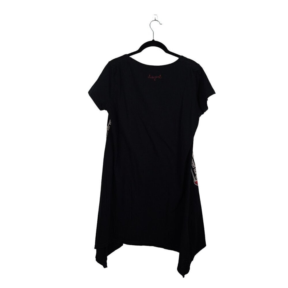 Desigual Tunic Top Hearts Patchwork Asymmetrical … - image 2